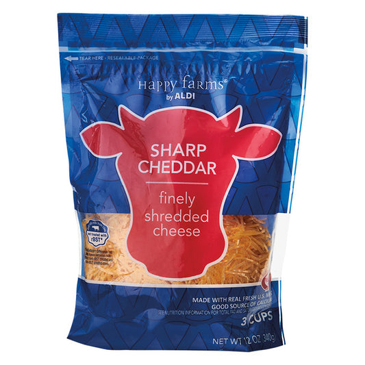 Happy Farms Shredded Sharp Cheddar Cheese 12 oz
