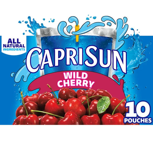 Capri Sun Wild Cherry Naturally Flavored Juice Drink Blend 6 fl oz