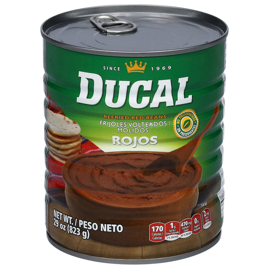 Ducal Red Beans, Refried 29 oz