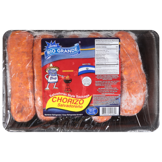 Rio Grande Foods Sausage, Salvadoran Style, Uncooked 16 oz