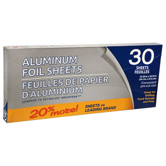 No Name Pop Up Foil Sheets 30 ct