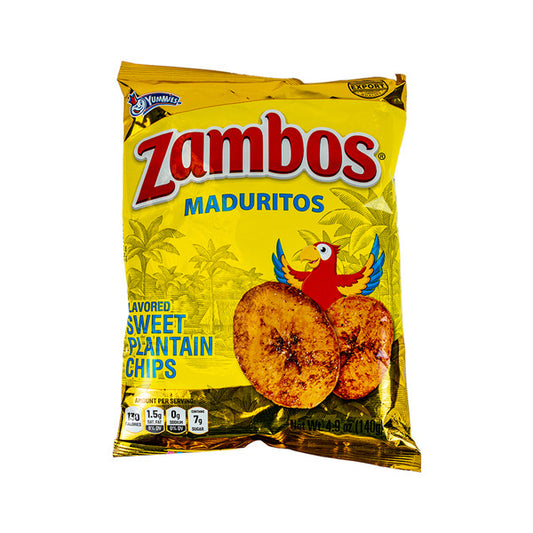 Zambos Sweet Plantain Flavored Chips 4.9 oz