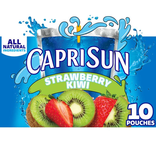 Capri Sun Strawberry Kiwi Naturally Flavored Juice Drink Blend 6 fl oz