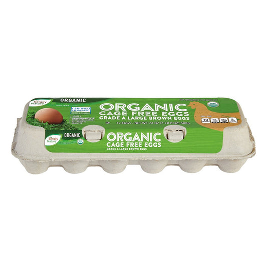 Nature Organic Cage Free Brown Eggs 12 ct