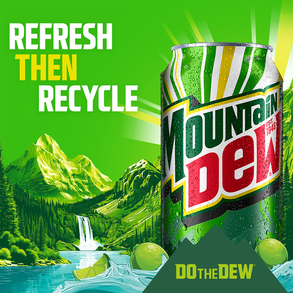 Mountain Dew Soda - Pack 12 fl oz