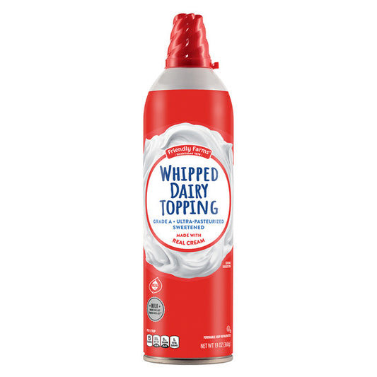 Friendly Farms Whipped Dairy Topping 13 oz