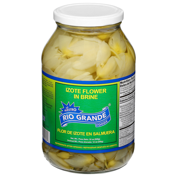 Rio Grande Foods Izote Flower, In Brine 32 oz