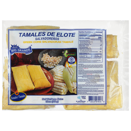 Rio Grande Foods Tamale, Green Corn Salvadoran 6 ct