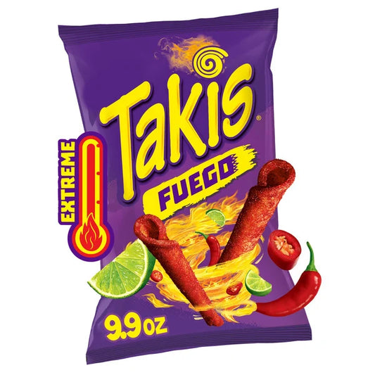Takis Fuego Rolled Tortilla Chips Bag 9.9 oz