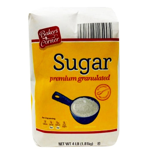 Baker's Corner 4 lb. Granulated Sugar 4 lb